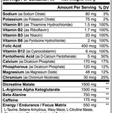 Nitric Shock Pre-Workout Powder (Fruit Punch)